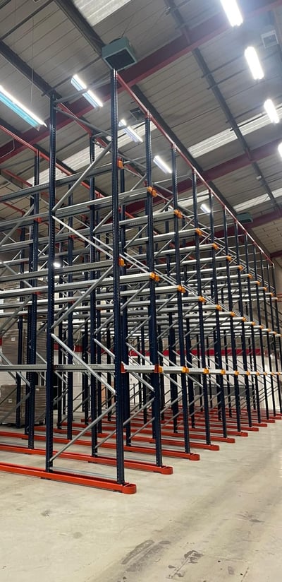 Drive-in racking for maximised storage
