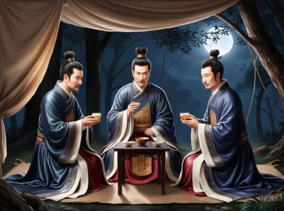 Đông Chinh Vương Kết Thề Với Vũ Đức Vương và Dực Thánh Vương