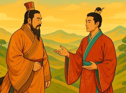 Khai Quốc Vương và Lý Phật Mã đối thoại sau Loạn Tam Vương