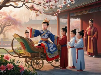 Thái tử Lý Phật Mã chỉ huy trong vườn thượng uyển