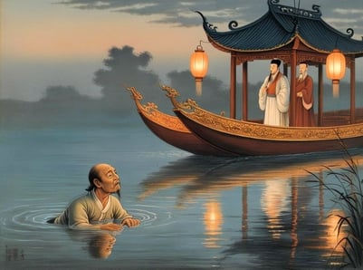 Trần Liễu bơi ra gặp em trai