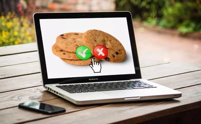 Sur un écran, choix d'accepter ou non les cookies ?