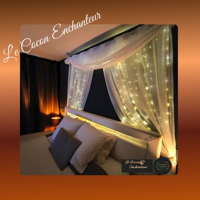 lit de la love room près de Vannes