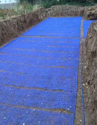 geothermal energy collector with capillary tube mats