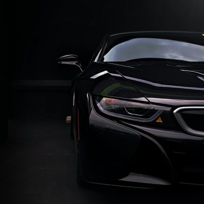 Sleek, black, and elegant BMW Coupe car photos taken at 704 Exotics in Charlotte, North Carolina.