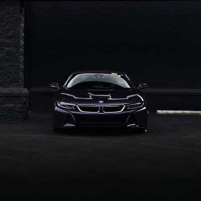 Sleek, black, and elegant BMW Coupe car photos taken at 704 Exotics in Charlotte, North Carolina.