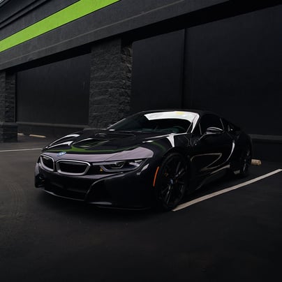 Sleek, black, and elegant BMW Coupe car photos taken at 704 Exotics in Charlotte, North Carolina.