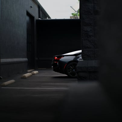 Sleek, black, and elegant BMW Coupe car photos taken at 704 Exotics in Charlotte, North Carolina.