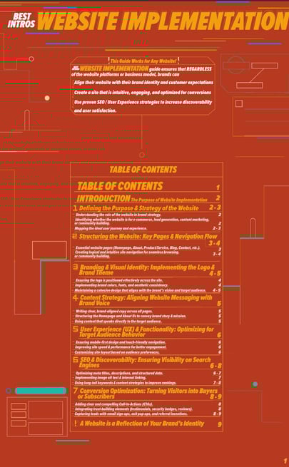 Front cover of Website implementation Guideline PDF