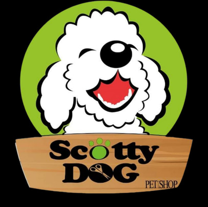 Scotty dog pet shop logo