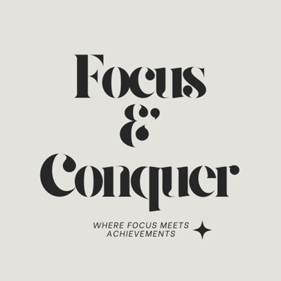 Focus and Conquer logo