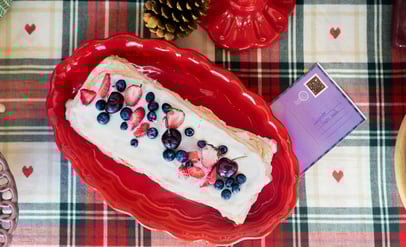 torta doce de frutas vermelhas foto