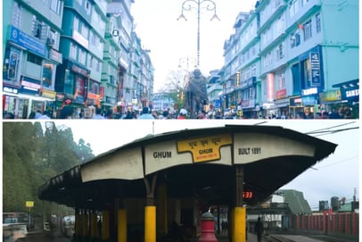 MG Road and Ghum statiom
