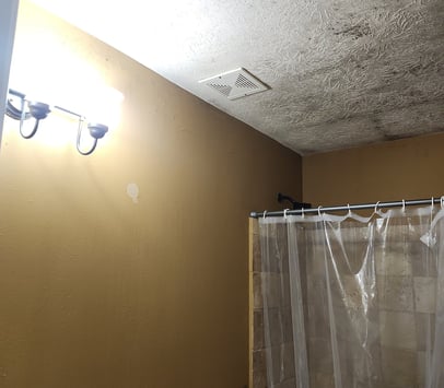 mold growth in bathroom