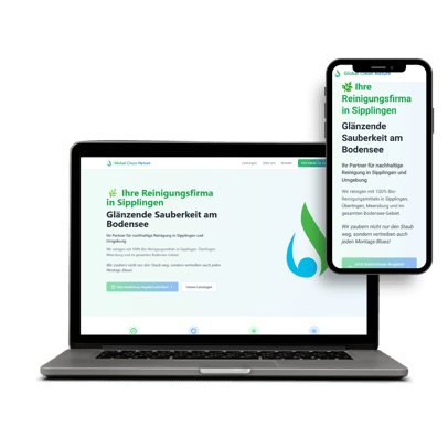 Individuelles Webdesign für Gebäudereinigung am Bodensee – responsive & effizient