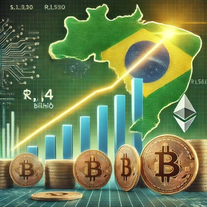 a map of brazil with a map of the country