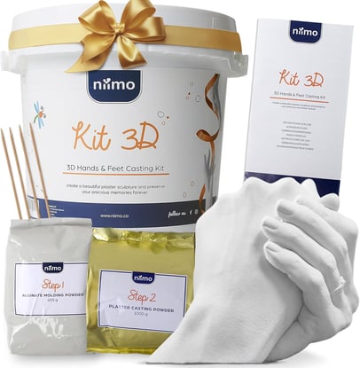 kit de moulage pour mains cadeau unique pour les couples, mariages, anniversaires