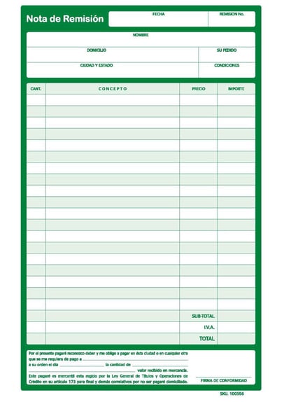AvantiRed fabrica notas sencillas de remision