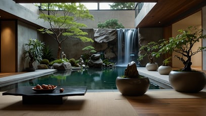 home design | Japanese indoor garden | close to nature | patio