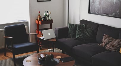 Bright living room with modern inventory