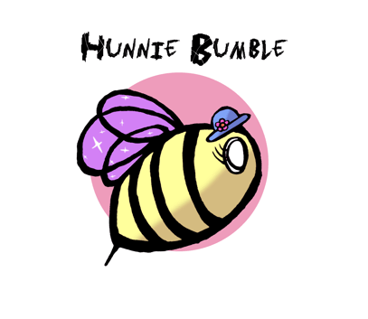 hunnie bumble, hunnieTheBee, bee, girl bee, cute