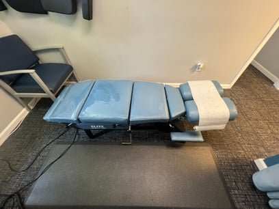Chiropractic office upholstery