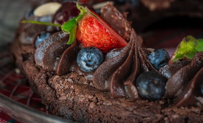brownie cremoso com muito chocolate para festas