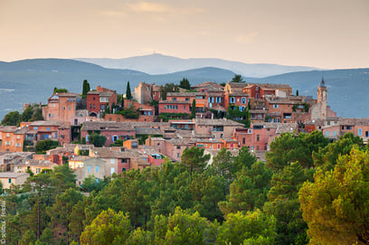 Luberon village Roussillon ochre