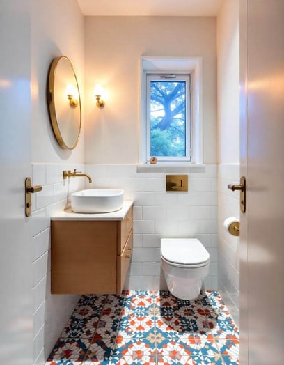 a bathroom with a toilet and a sink