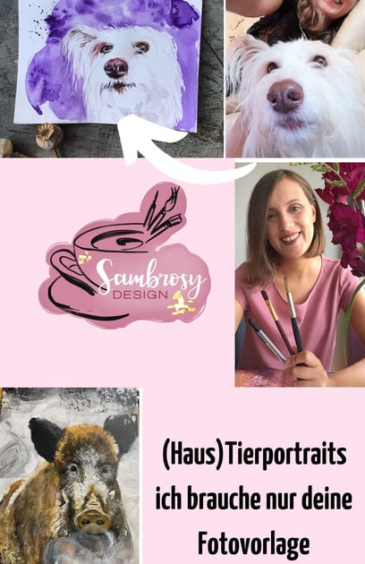 Collage mit Tierportraits