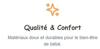 Qualité & Confort