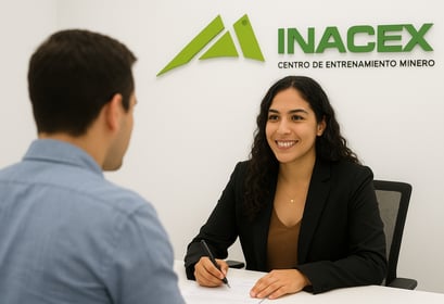 a woman in a business suit sitting at a table