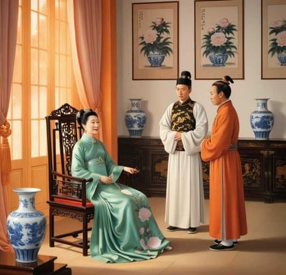 Hiến Từ Thái Hậu An Ủi Trần Nguyên Trác