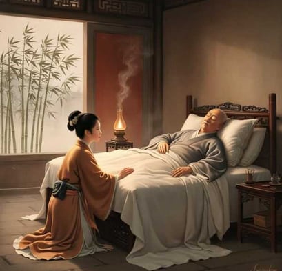 Lệ Thánh Hoang Hậu Bên Cha Quốc chẩn Trong Chùa Tư Phúc