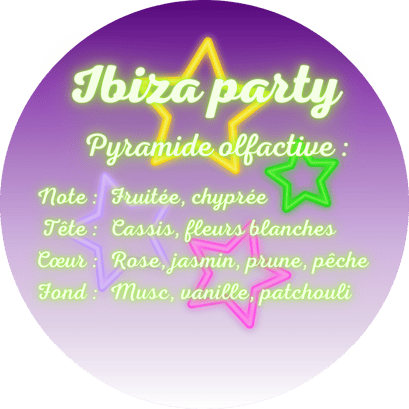 Ibiza Party scented candle from Grasse perfumeries (France)