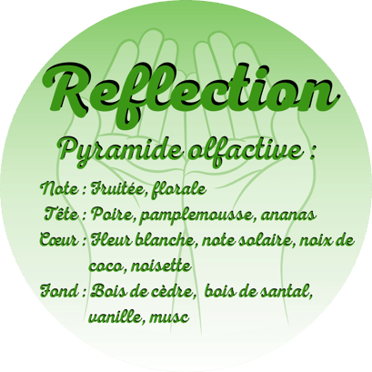 Reflection scented candle from the perfumeries of Grasse (France)