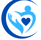 blue caring hands logo