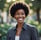 black lady with natural hair