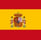 La bandera del Reino español, que presenta idioma española