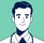 Icon of a male doctor representing client testimonials.