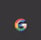 Logo de Google composé de lettres colorées en bleu, rouge, jaune et vert sur fond gris foncé.