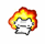 a cat in a fireball