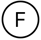 un F noir dans un cercle noir