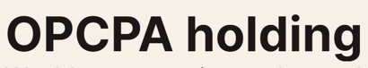 UAB OPCPA holding logo