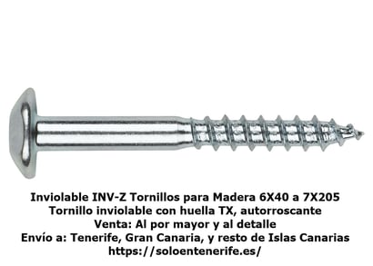 Tornillo Inviolable INV Madera Tenerife