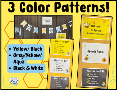 bulletin board signs with honey bee theme