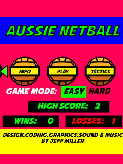 Play netball game on ipad