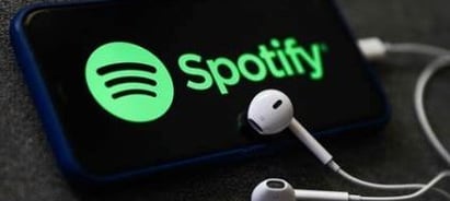 a smartphone with a spotify spotify spotify spotify spotify spotify