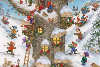 Traditional advent calendar