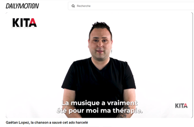 Photo de Gaëtan Lopez sauvé du harcèlement par la chanson